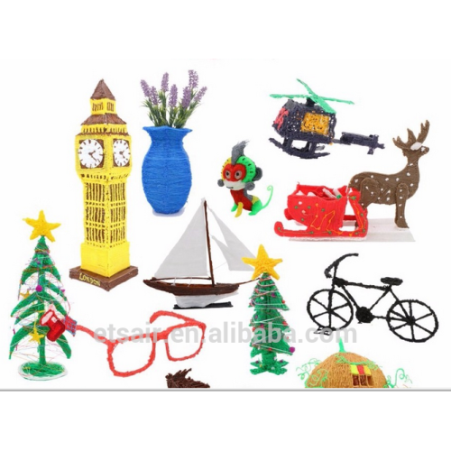 Stereoscopic Drawing Arts Crafts PLA Filaments - 1.75mm ABS PLA 4 Glow In The Dark Fun Pack